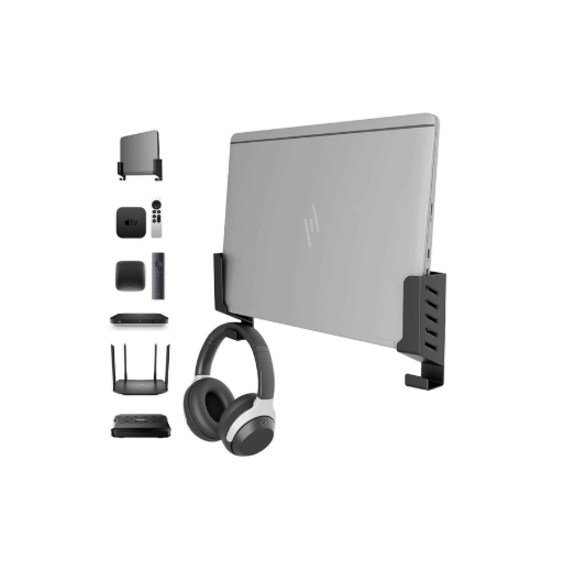 sciuU Universal Wall Mount for Laptops/Routers/TV Boxes/Network Switches/Modems - Wall Shelf for Device Thickness < 4 cm