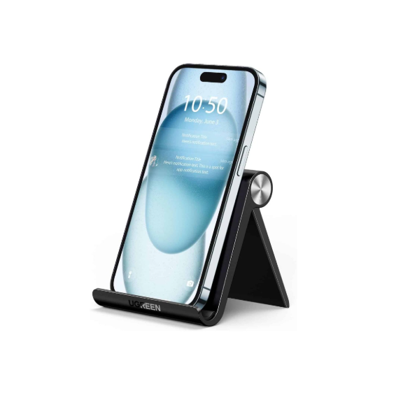 UGREEN Cell Phone Stand, Smartphone Holder for Desk, Adjustable and Foldable