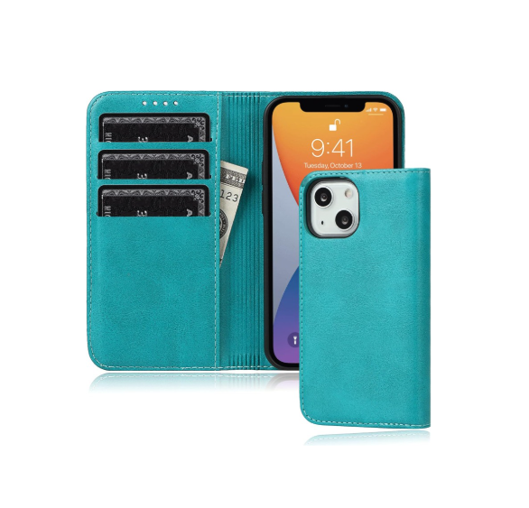 FROLAN for iPhone 13 Wallet Case with Card Holder, Premium PU Leather Credit Slot Flip Folio Book Drop Protection Shockproof Phone Cover for iPhone 13 6.1 Inch
