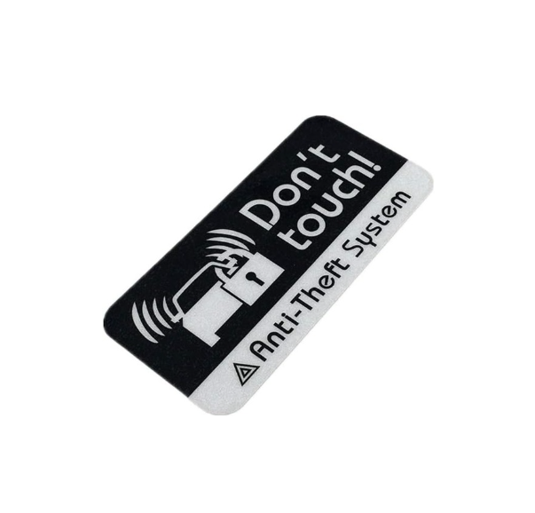 Horayten 2X Car Styling Vinyl Tape Warning DO NOT Touch Anti-Theft System Auto Window Sticker Decal 3M 70x33mm