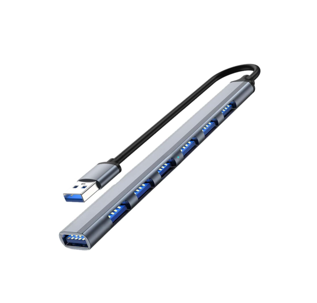USB Hub for Laptop,7 Port USB 3.0 Hub, USB Hub,USB Splitter USB Extender with Applicable for Laptop,XPS iMac Pro MacBook Air Mac Mini/Pro, Surface Pro Notebook PC PS4,Aluminum(7 Port USB1)