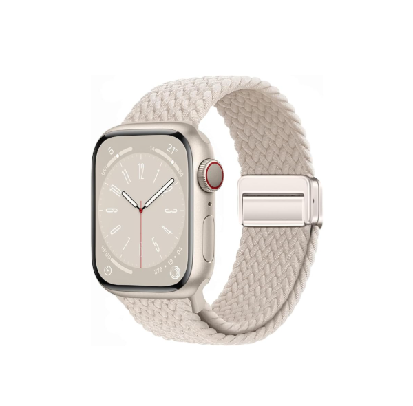 iXTRA Magnetic Braided Solo Loop Compatible with Apple Watch Band 38mm 40mm 41mm 42mm 44mm 45mm 46mm 49mm for Women Men, Stretchy Nylon Sport Bands for iWatch Ultra Series 10 9 8 7 6 5 4 3 SE