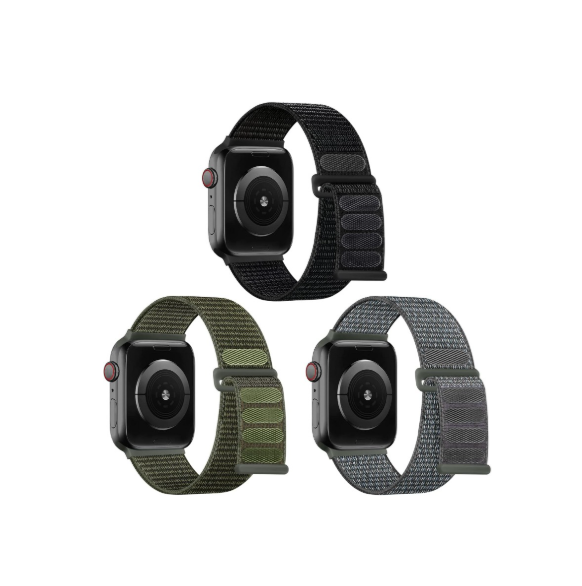 Witzon Solo Loop for Apple Watch Band 42mm 44mm 46mm 45mm 49mm 41mm 40mm 38mm Men Women, Soft Adjustable Straps Breathable Nylon Sport Bands for Apple iWatch Ultra Series 10 9 8 7 6 5 4 3 2 1