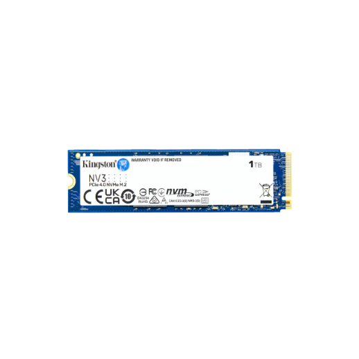 Kingston NV3 PCIe 4.0 NVMe M.2 SSD 1000G(1TB), SNV3S/1000G, Upto 6,000MB/s