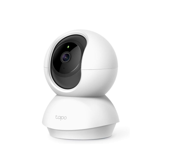 TP-Link Tapo Pan/Tilt AI Smart Home Security Wi-Fi Camera, Baby Monitor, 2K 3MP, Motion & Person Detection, Notification, Night Vision, SD Card Slot, Voice Control, No Hub Required (Tapo C210)