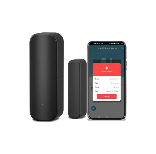 UanTii Tuya Smart Door/Window Open/Close Detector WiFi Door Contact Smart Home Security System Works with Smart Life App Woks with Alexa Works with Google Home