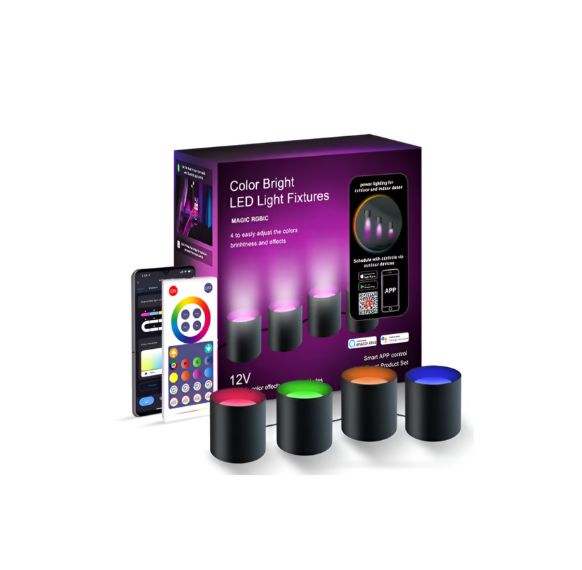 WIFI Smart Night Light LED Atmosphere Light RGB Wall Light APP Voice Control Music Sync Game Room TV Bedroom Decoration