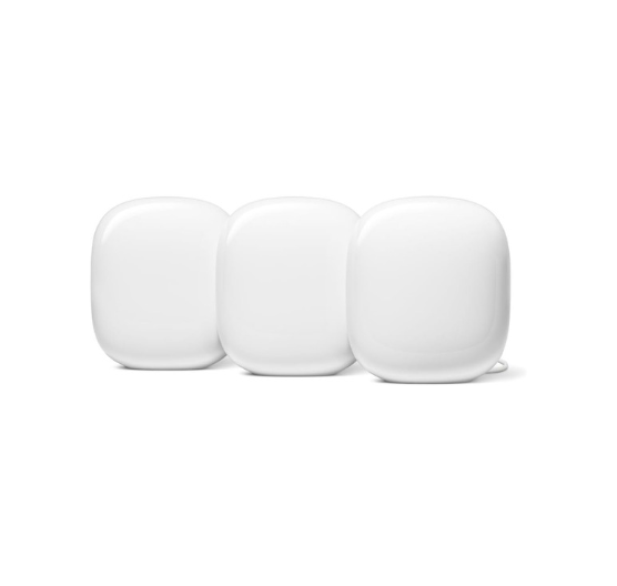 Google Nest WiFi Pro Home Mesh Wi-Fi 6E System White 3 Pack