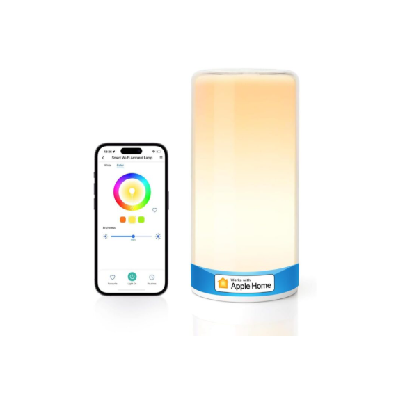 meross Smart Bedside Lamp Dimmable WiFi Table Lamp Night Light, Compatible with HomeKit (iOS13+), Alexa, Google Assistant and SmartThings, Tunable White and Multi-Color, Voice Control, Timer
