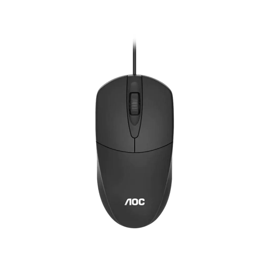 AOC MS121 Wired Optical USB Mouse - Black