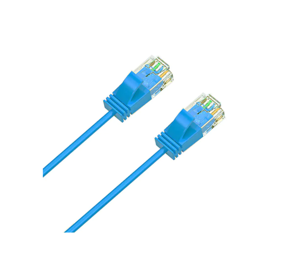 Cruxtec Ultra-Thin CAT6A U/UTP Ethernet Cable Blue 2m (RF6A-020-BL)