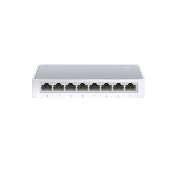TP-LINK 8-port 10/100M mini Desktop Switch, 8 10/100M RJ45 ports, Plastic case (TL-SF1008D)