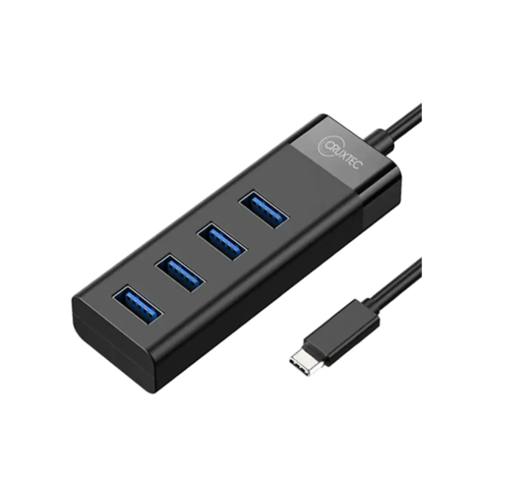 Cruxtec 4 Port High Speed USB C 3.0 HUB
