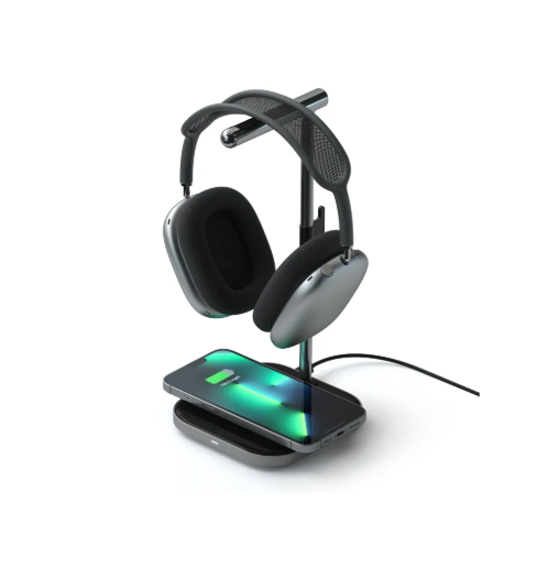 2-in-1 Headphone Stand with Wireless Charger
