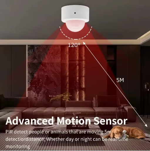 Tuya Zigbee PIR Motion Sensor & Light Detector Infrared Smart Sensor Wireless Home Alarm System Works with Alexa Smart Life App