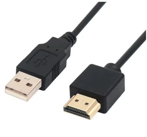 USB Power Cable To HDMI-Compatible Male To Male Charger Cords Charging Cable Splitter Adapter For Smart Device USB 2.0 To HDMI