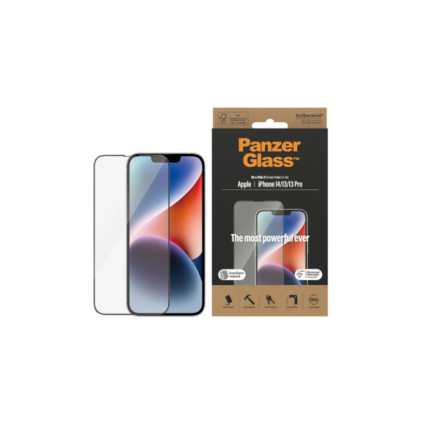PanzerGlass UltraWide Fit Screen Protector For iPhone 14