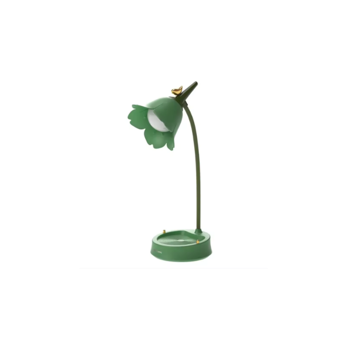 Pink Flower Cute Lamp LED Desk Lamp Table Light Adjustable Touch Rechargeable Battery Night Light for Dorm Reading Table Light-2