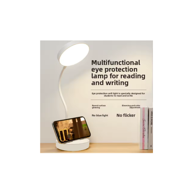 2 Pack LED Desk Lamps, Portable Table Lamp with USB, 3 Brightness, Eye Protection, Touch Control for Bedroom or Office
