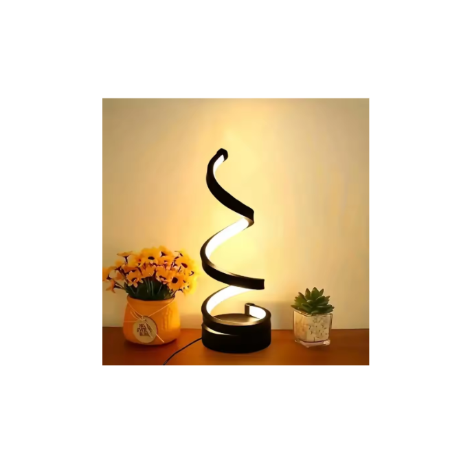 5V USB LED Table Lamp Modern Creative Spiral Desk Light 3 Colors Dimmable For Bedroom Living Room Office Bar Decoration Lighting