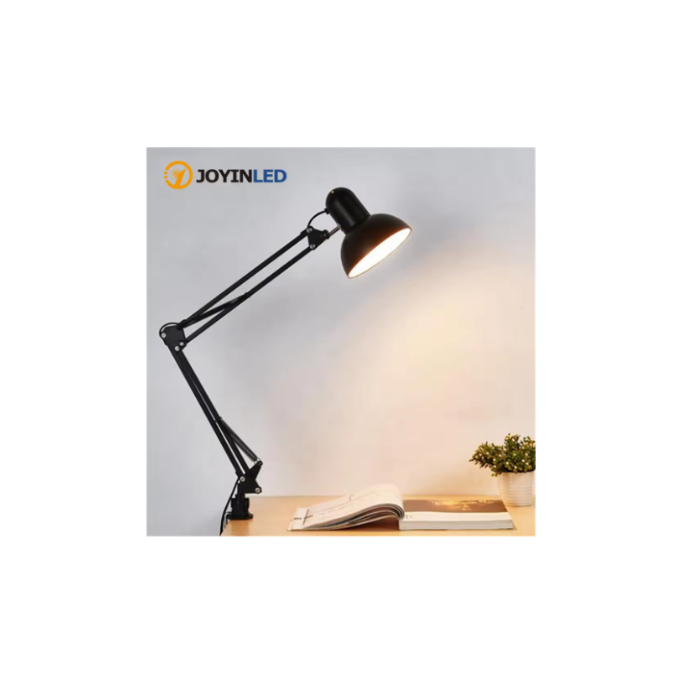 LED Lamp Vintage Portable Lamps with Clamp Book Reading Folding Writing Study Light Fixture for Nail Manicure Table