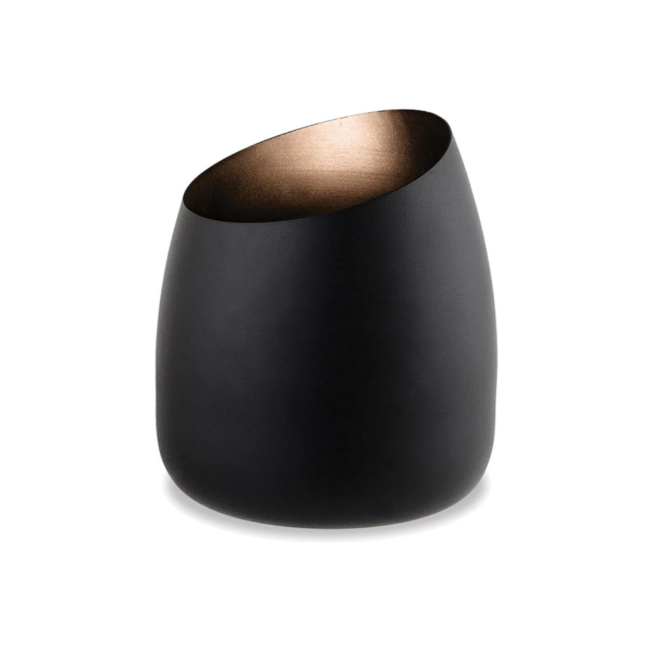 Lexi Lighting Chester Uplight Table Lamp, Black with Steel Base, 4W LED GU10 Bulb Included, Warm Lighting of Table/Floor Lamp for Corner Light