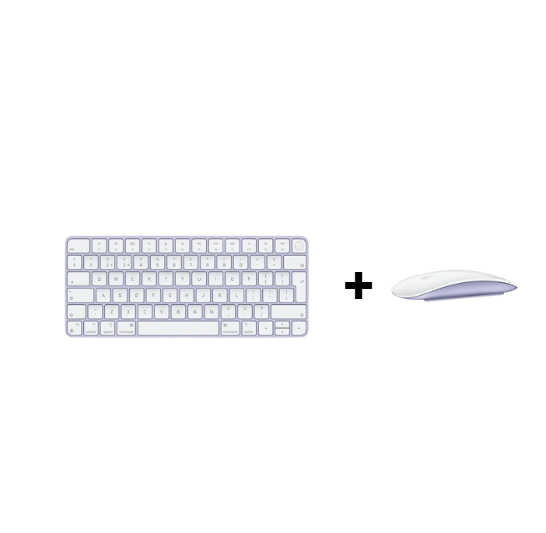 Apple Magic Combo – Keyboard with Touch ID + Magic Mouse (Purple)