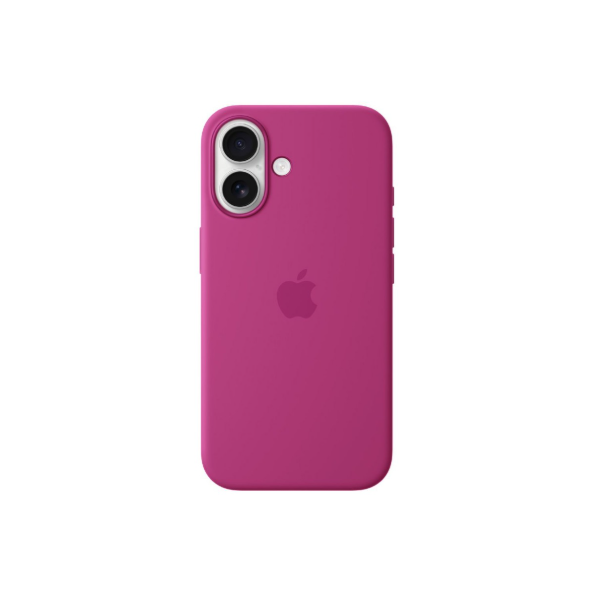 Apple iPhone 16 Silicone MagSafe Case Fuchsia