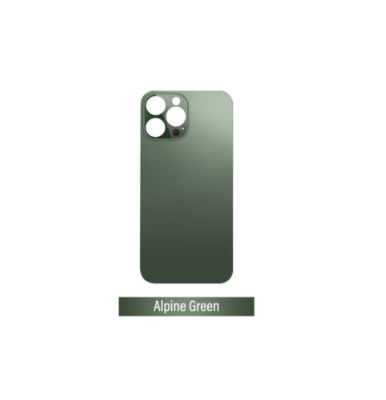 Rear Glass With 3M Adhesive Replacement for iPhone 13 Pro Max (NO LOGO)-Alpine Green
