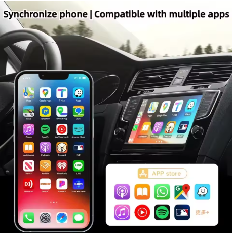 2 in 1 Wireless Carplay Adapter for Apple IOS Android Auto Smart USB Plug and Play