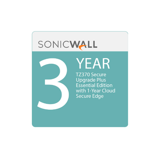 SonicWALL TZ370 Secure Upgrade Plus Essential Edition with 1-Year CSE (3-Year)