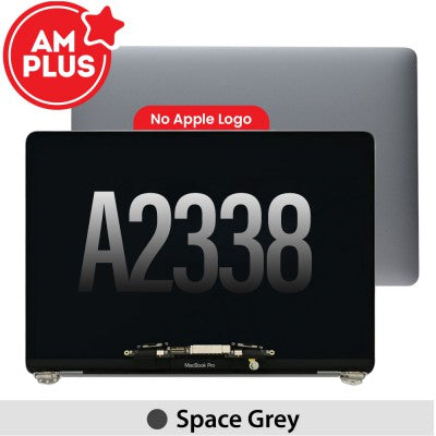 AMPLUS Complete LCD Display Assembly for MacBook Pro 13-inch A2338 (2020–2022) – No Logo – Space Grey-1