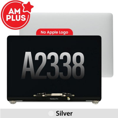 AMPLUS Complete LCD Display Assembly for MacBook Pro 13-inch A2338 (2020–2022) – No Logo – Silver-1