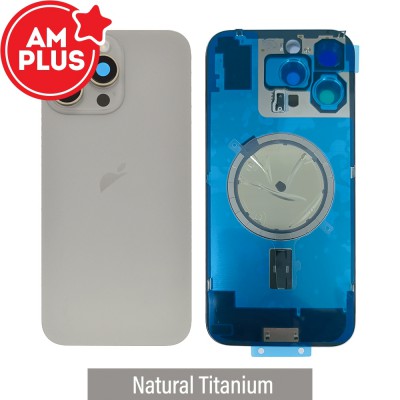 AMPLUS Rear Cover Glass with Camera Lens Glass and MagSafe Magnet for iPhone 16 Pro Max-3