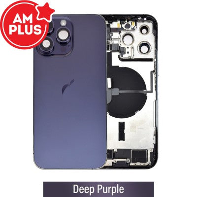AMPLUS Rear Housing with Full Set Parts for iPhone 14 Pro Max-4