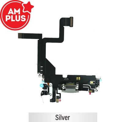 AMPLUS Charging Port Connector for iPhone 14 Pro – Black, Gold, Silver, Purple-2