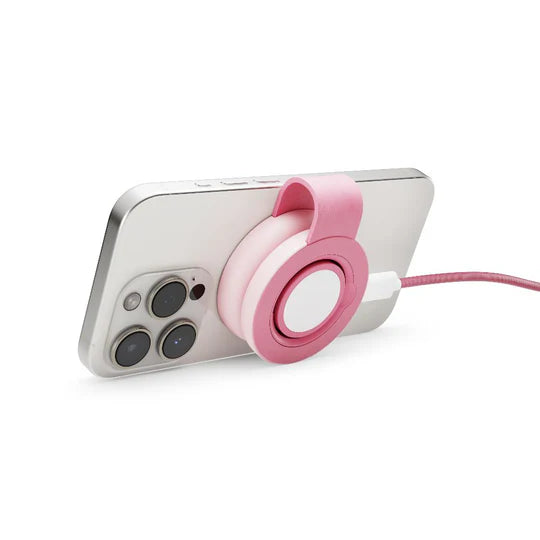 Twelve South ButterFly SE 2-in-1 Qi2 Travel Charger – Pink