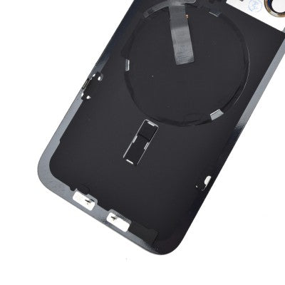 BQ7 Rear Cover Glass with Camera Lens Glass & Wireless NFC Charging with Flash Flex Cable for iPhone 15 Pro Max-6