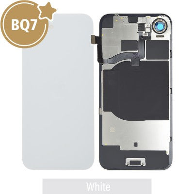 BQ7 Rear Cover Glass with Camera Lens & Wireless NFC Charging Flex for iPhone 16e (White)-1