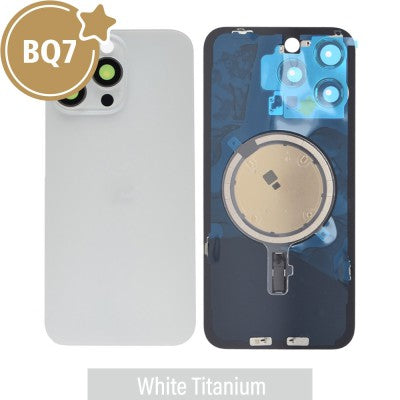 BQ7 Rear Cover Glass with Camera Lens Glass & MagSafe Magnet for iPhone 15 Pro Max-2