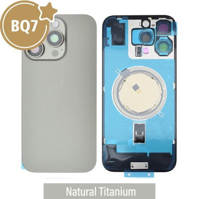 BQ7 Rear Cover Glass with Camera Lens Glass and MagSafe Magnet for iPhone 16 Pro Max (No Logo)-2