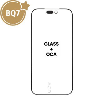 Precision-engineered outer glass with pre-applied OCA for professional screen refurbishment.