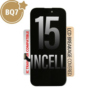 BQ7 Incell LCD Assembly for iPhone 15 Screen Replacement (IC Chip Transfer Compatible)