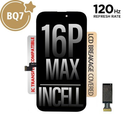 BQ7 Incell LCD Assembly for iPhone 16 Pro Max (120Hz, IC Chip Transfer Compatible)