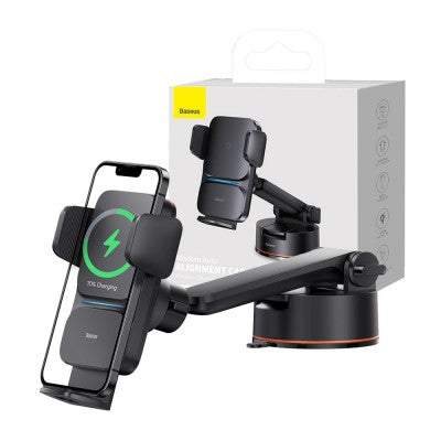 Baseus Wisdom Induction Charger Car Phone Holder On The Dashboard