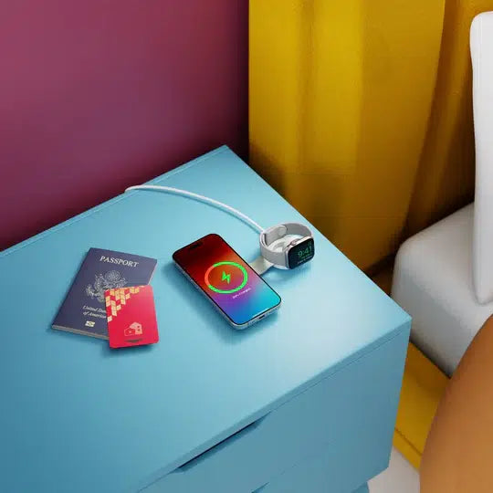 Twelve South ButterFly SE 2-in-1 Qi2 Travel Charger – White