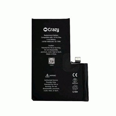 Crazy Improved Quality Replacement Battery for iPhone 16 Pro Max (4685mAh, TI Chip 27546)-3