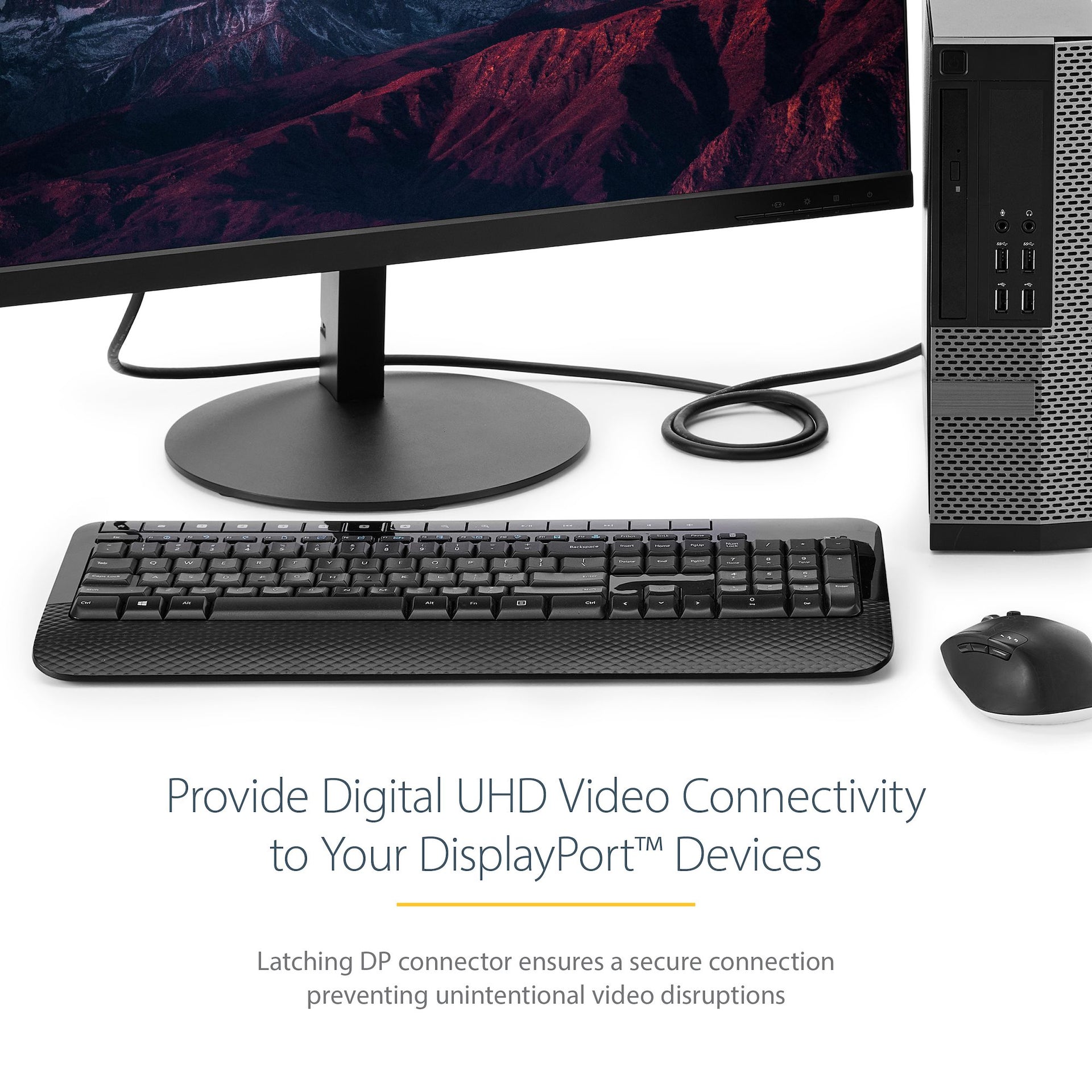 StarTech 1m DisplayPort 1.2 Cable – 4K Ultra HD, VESA Certified