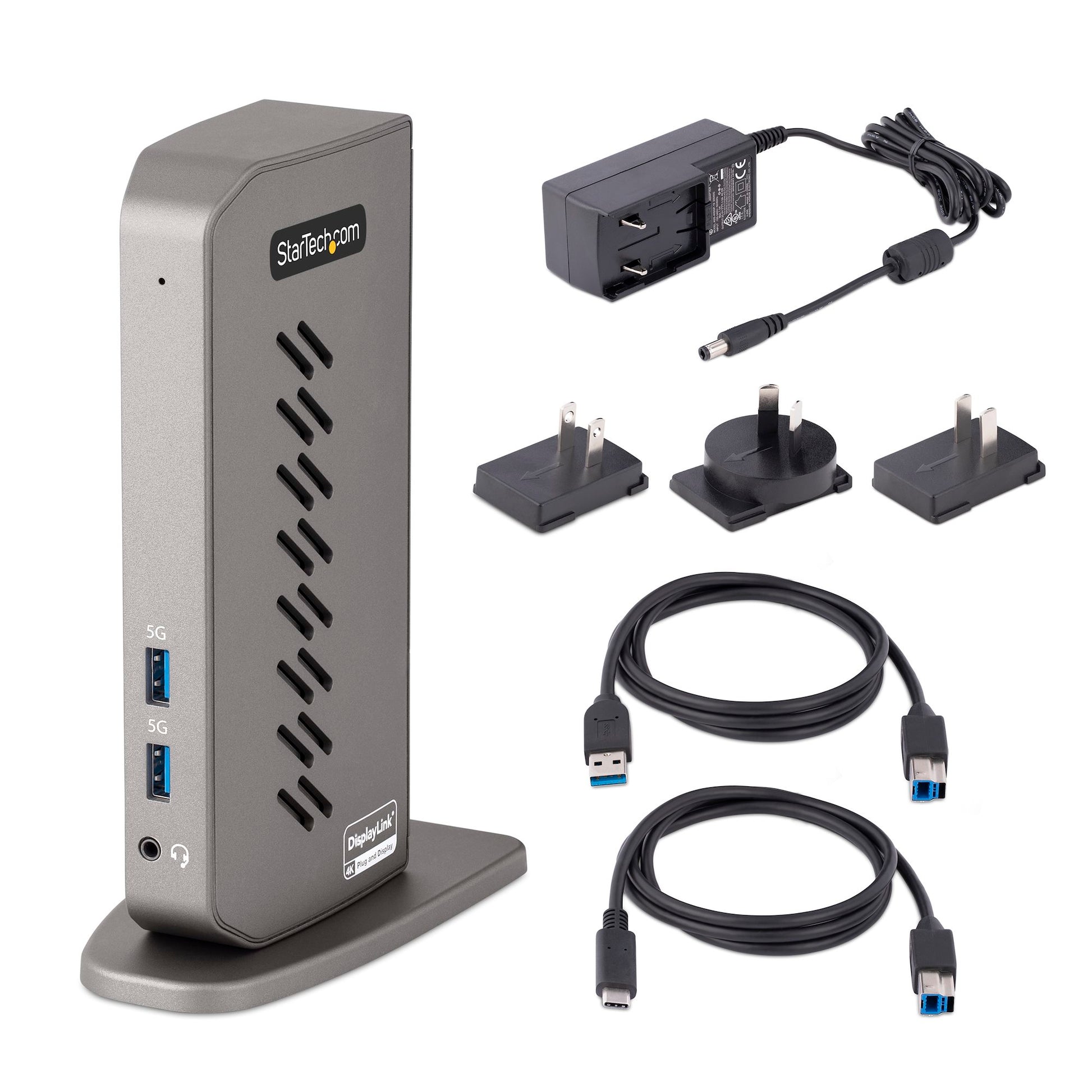 StarTech USB-C & USB-A Hybrid Dock – Dual 4K 60Hz Laptop Docking Station with HDMI & DisplayPort-9