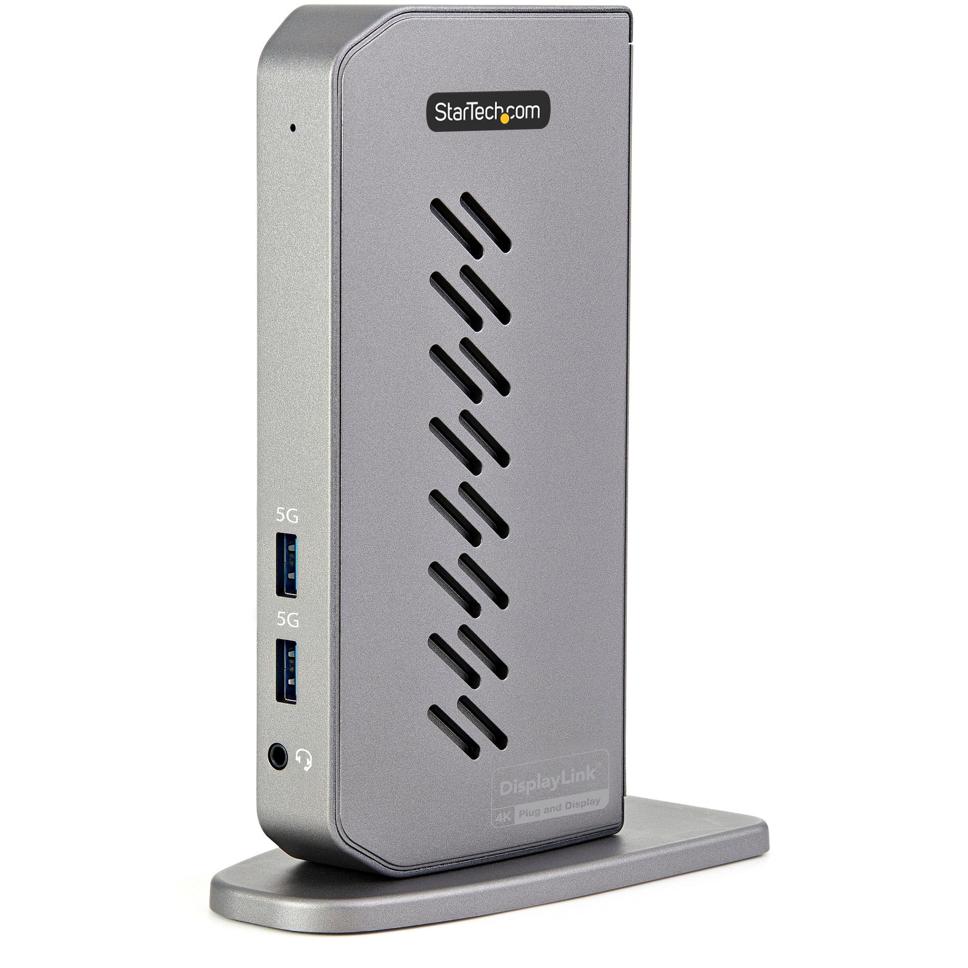 StarTech USB-C & USB-A Hybrid Dock – Dual 4K 60Hz Laptop Docking Station with HDMI & DisplayPort-1